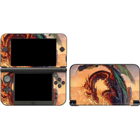 Bravery Misplaced Dragon and Knight by Ed Beard Jr Nintendo Skins